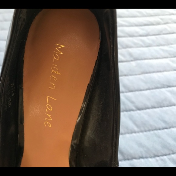 Maiden Lane Black Leather Bliss Pump - Picture 4 of 6